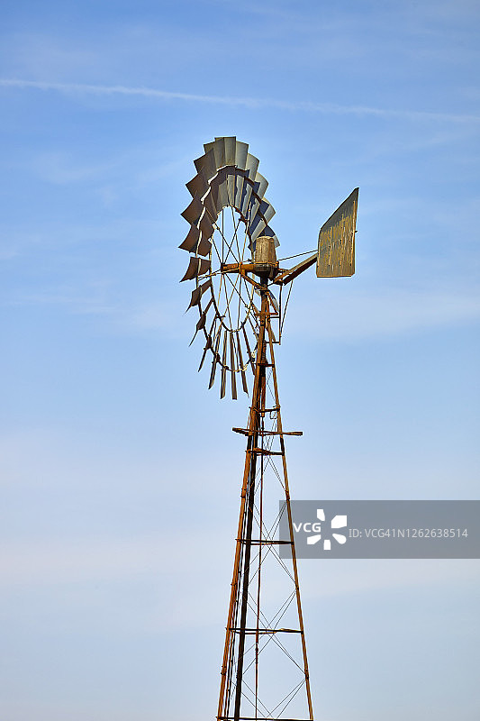 澳大利亚传统风车与天空图片素材