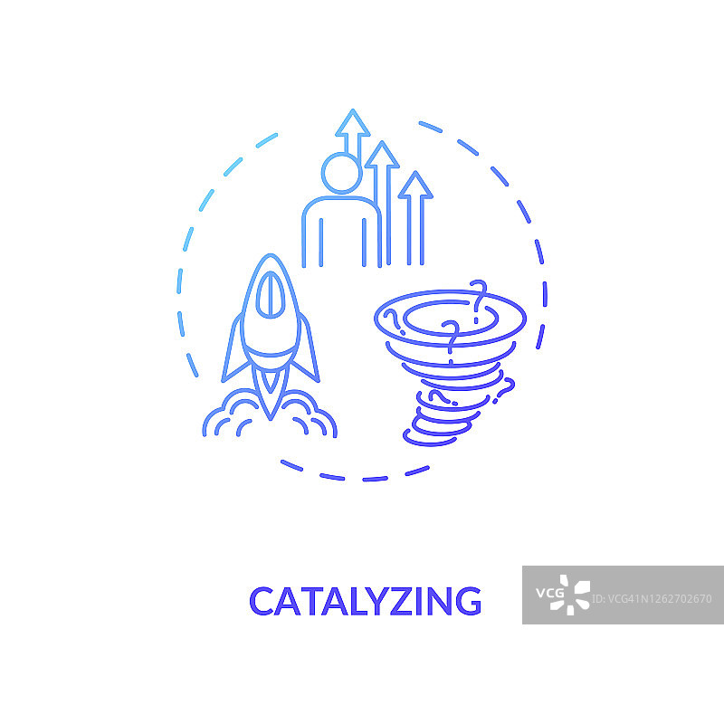 催化概念图标图片素材
