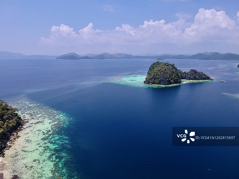 科隆巴拉望岛航拍图片素材
