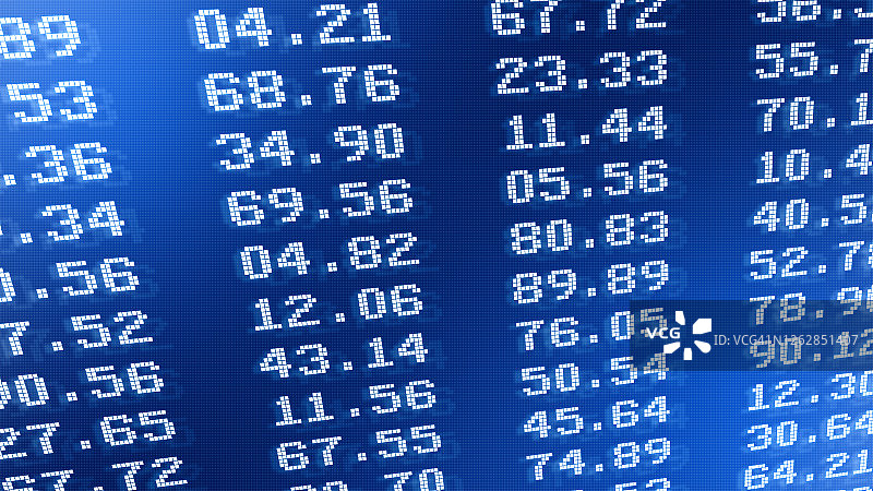 证券交易所的金融数据或汇率特写图片素材