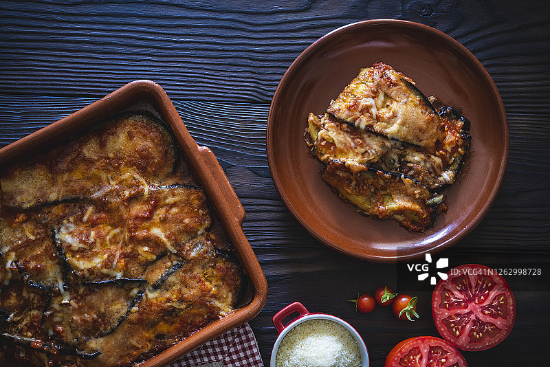 帕尔马干酪茄子食谱也有帕尔马干酪茄子图片素材