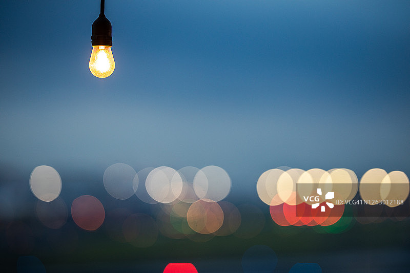 灯泡散景图片素材