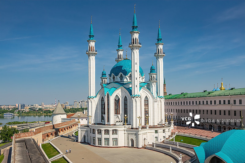 俄罗斯喀山库尔·沙里夫清真寺图片素材