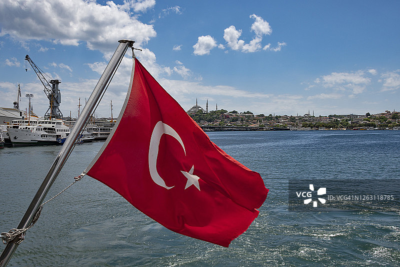 土耳其伊斯坦布尔的金角湾图片素材