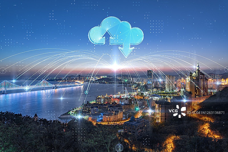 云端智慧城市图片素材