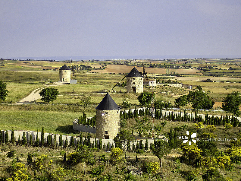 坎波德克里普塔纳的风车图片素材