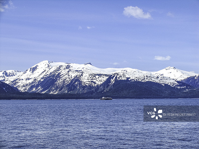 冰川湾国家公园全景图片素材