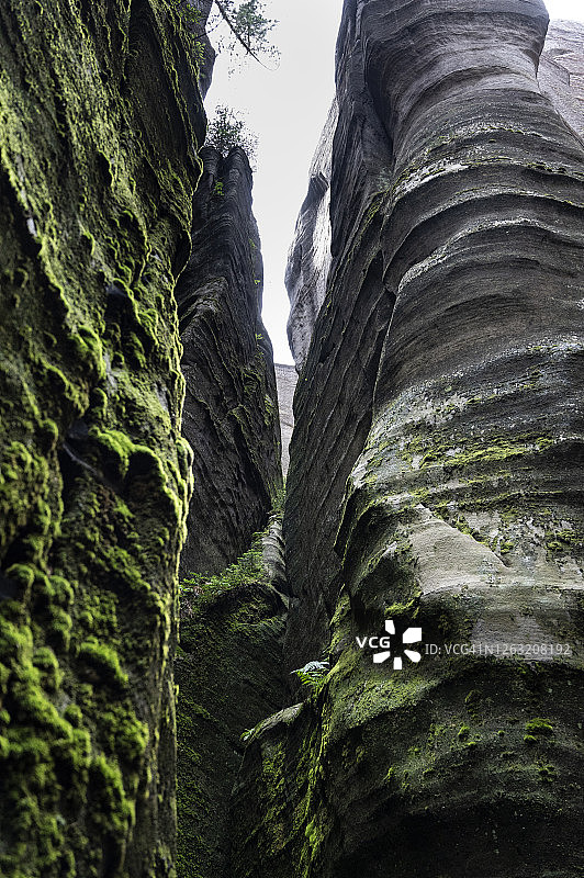 阿德尔斯巴赫和泰普利采岩石图片素材