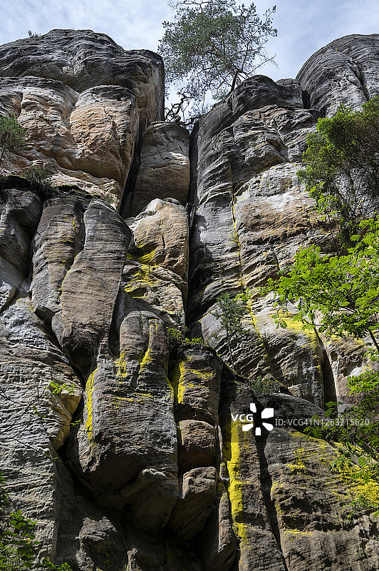 阿德尔斯巴赫和泰普利采岩石图片素材
