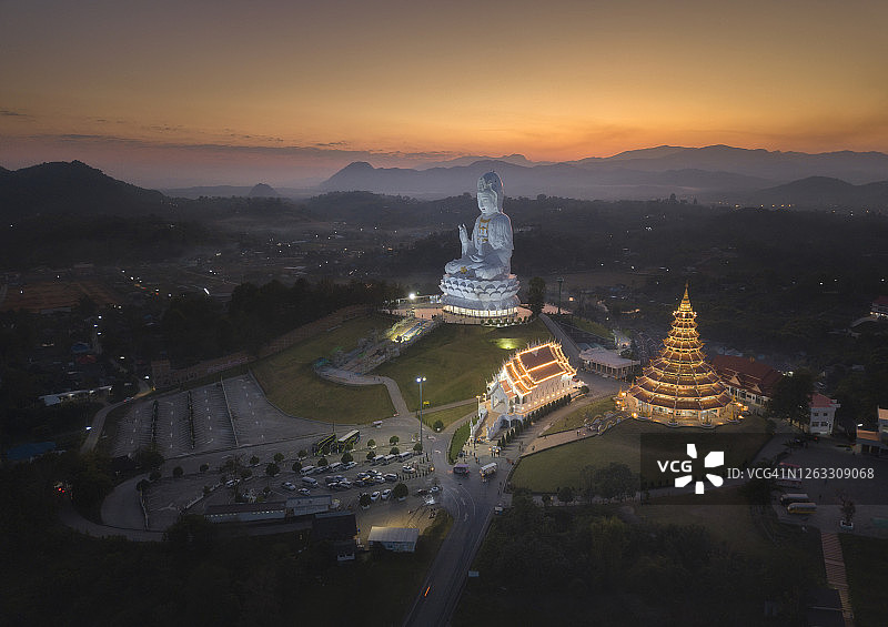 泰国清莱怀帕刚寺庙群图片素材