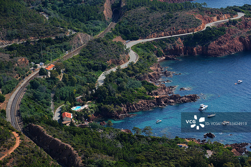 法国埃斯特雷尔地块风光图片素材