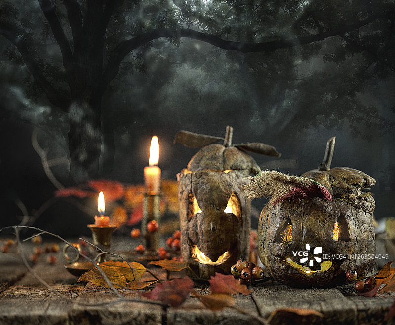 万圣节南瓜灯背景图片素材