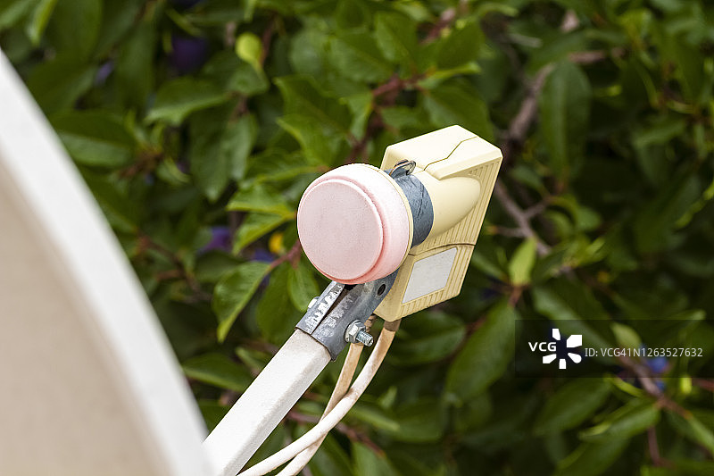 房屋上的卫星天线图片素材