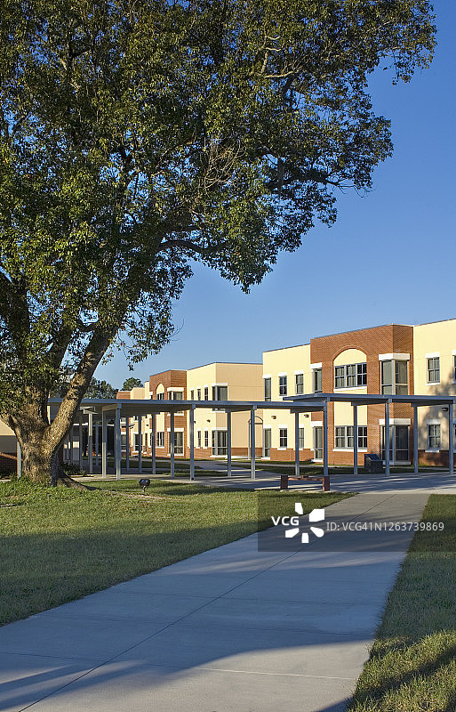 中学外景图片素材