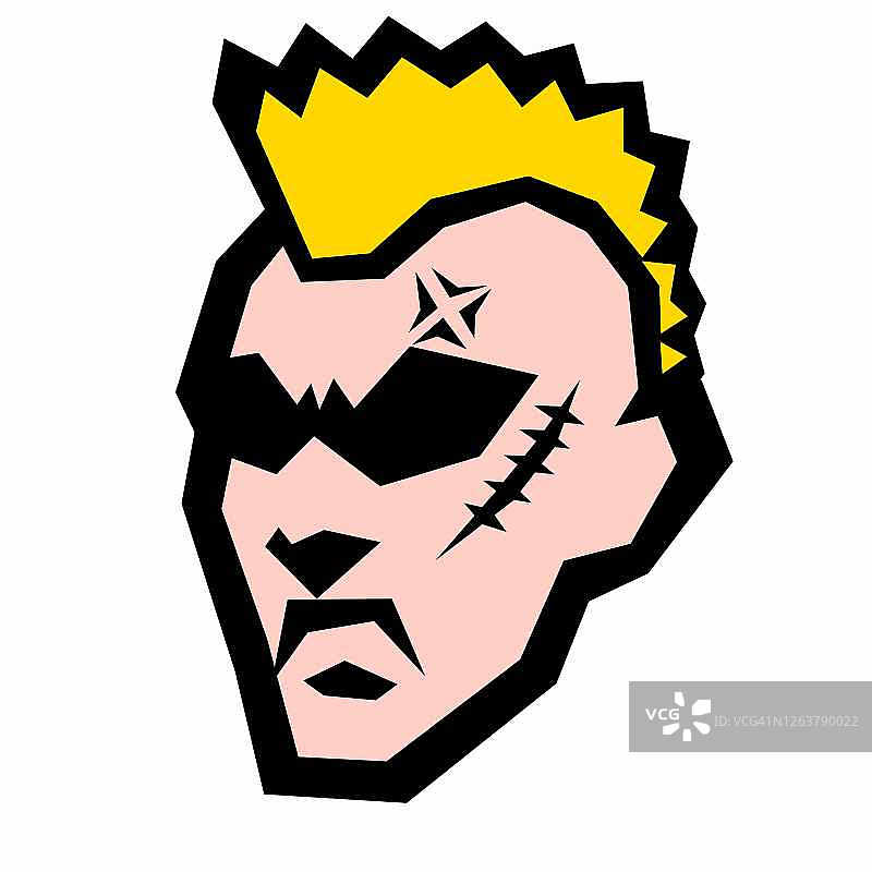 男人头像面部表情插画图片素材