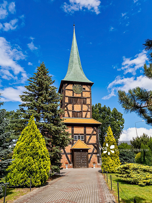 斯特格纳的半木结构耶稣圣心教堂图片素材
