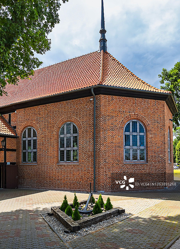 斯特格纳的半木结构耶稣圣心教堂图片素材