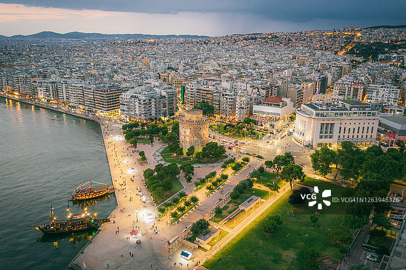 塞萨洛尼基白塔图片素材