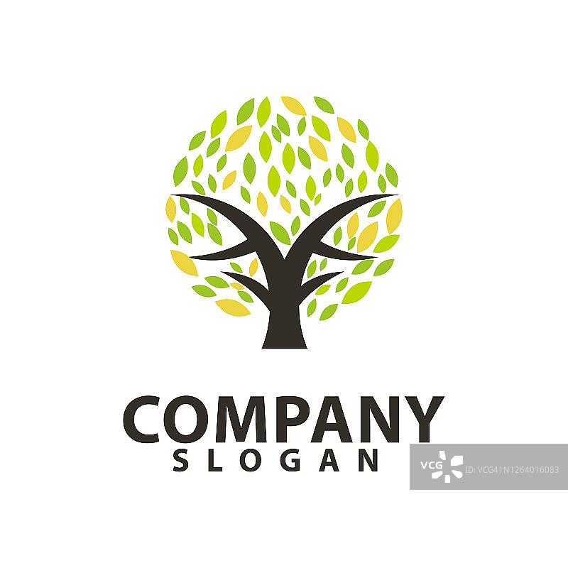 树叶图标模板设计矢量素材图片素材