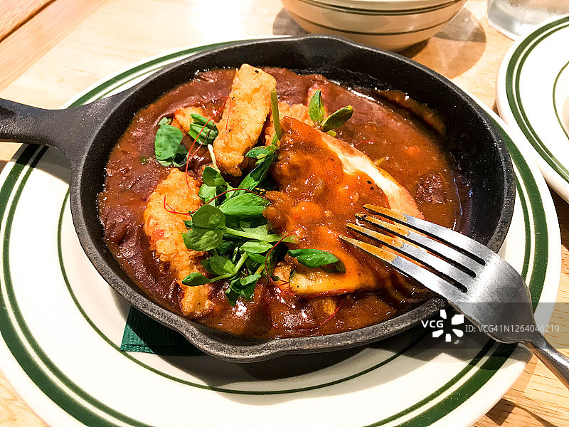 大崎意大利餐厅的咖喱美食图片素材