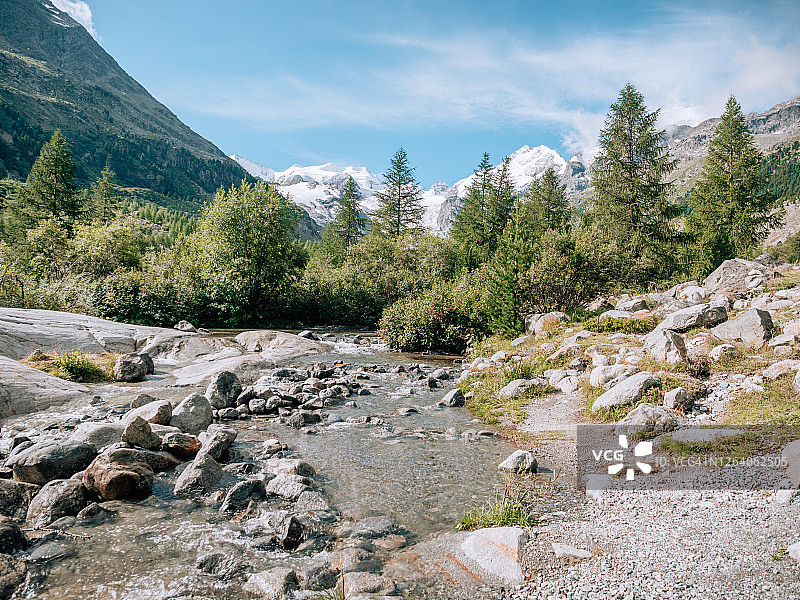 莫特拉奇冰川图片素材