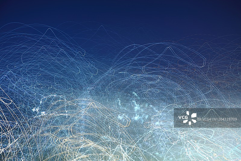 韩国杨州市的灯光图片素材