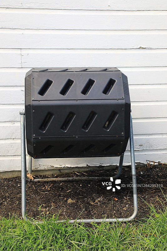 家用食物残渣堆肥箱图片素材