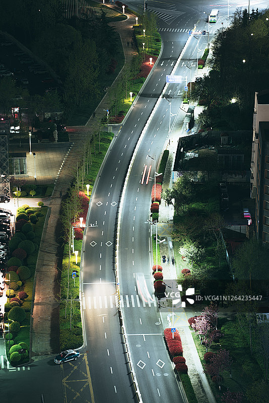 城市主干道航拍图片素材