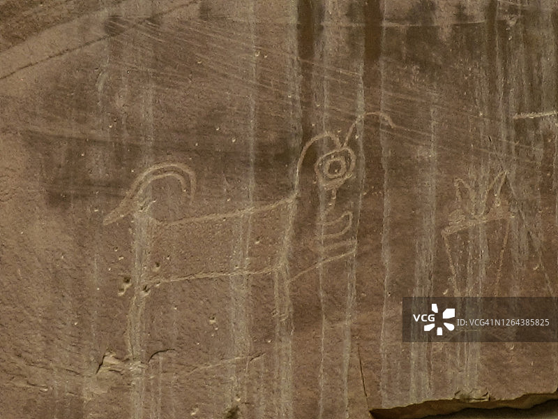 弗里蒙特文化岩画图片素材