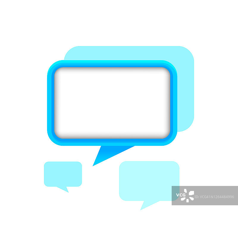 对话框消息气泡，banner背景符号图片素材