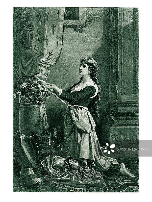 圣女贞德肖像图片素材