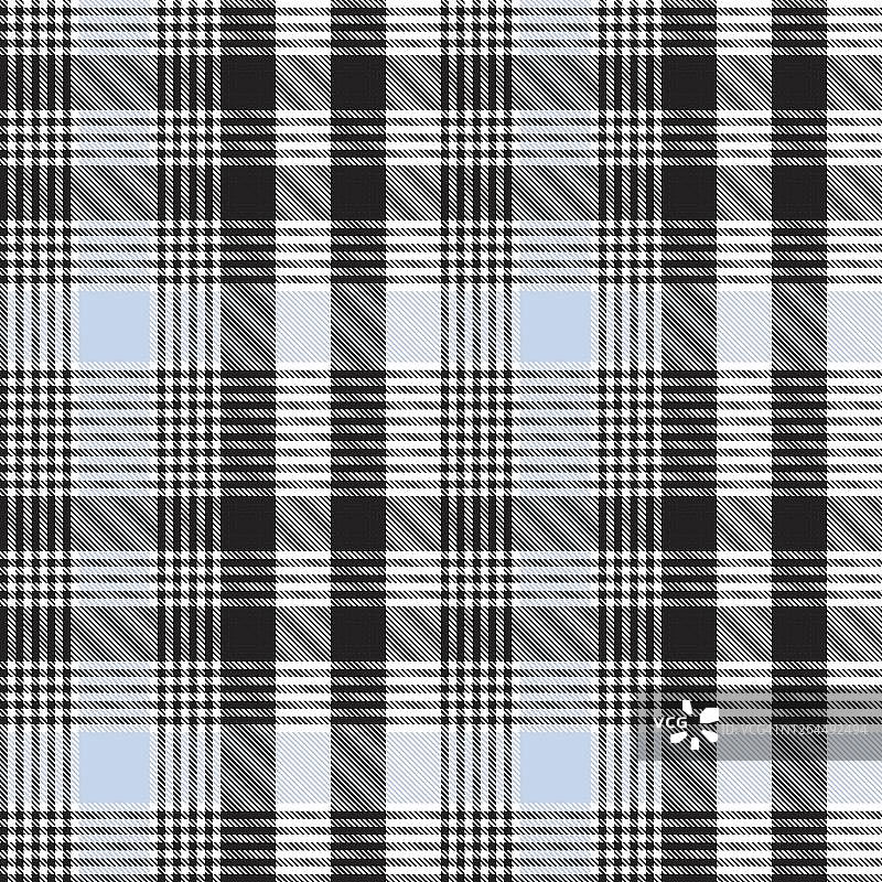 天蓝色格兰格纹无缝图案图片素材