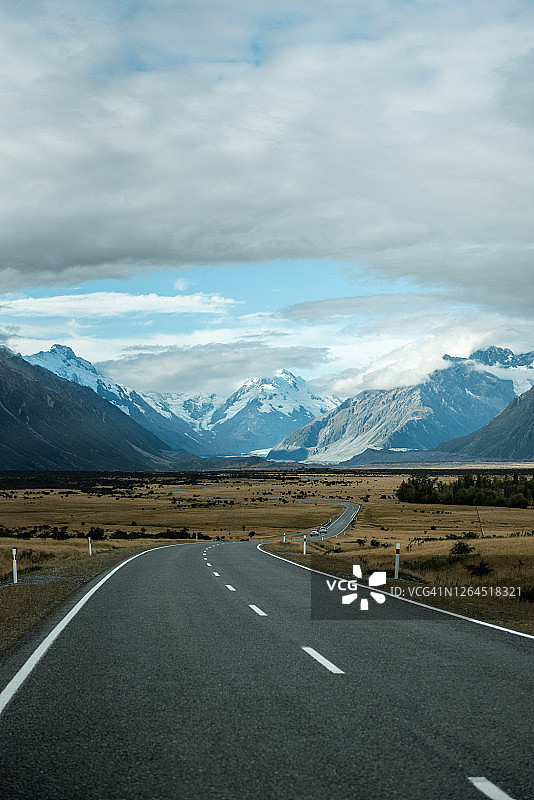 新西兰库克山国家公园公路图片素材