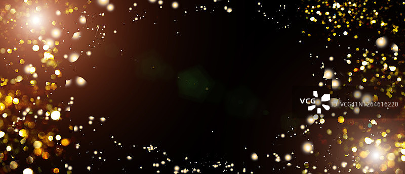 模糊散景灯光背景，圣诞节和新年节日背景图片素材