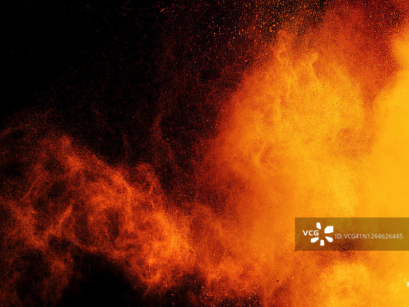 粉末爆炸图片素材