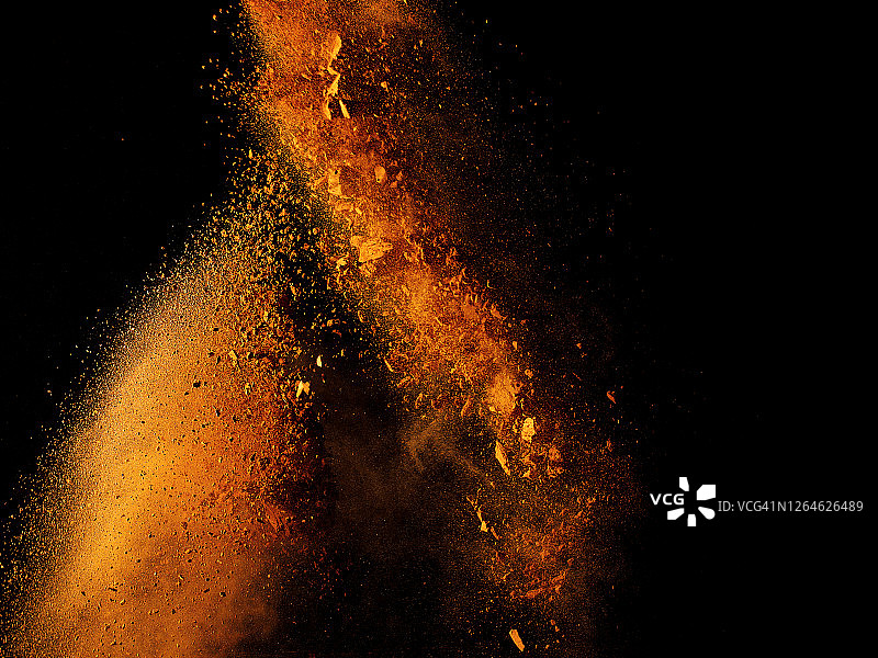 粉末爆炸图片素材