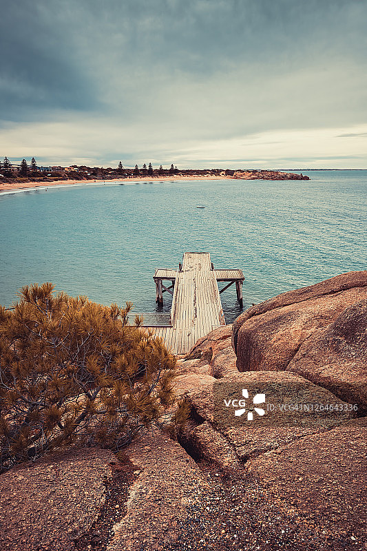 南澳大利亚埃利奥特港码头图片素材