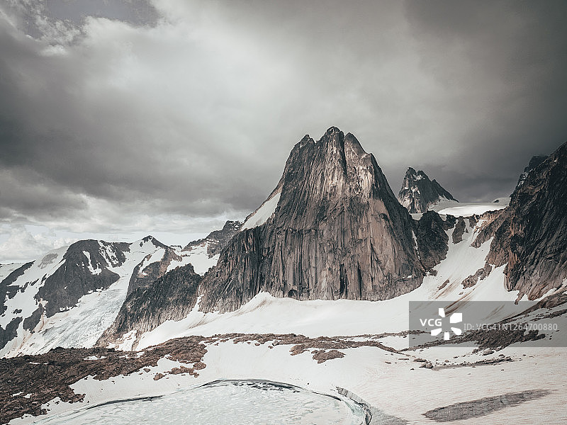 布加布冰川省立公园雷暴天气下的壮丽天空图片素材