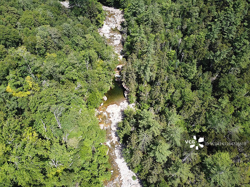 新罕布什尔州林肯步道无人机航拍图片素材