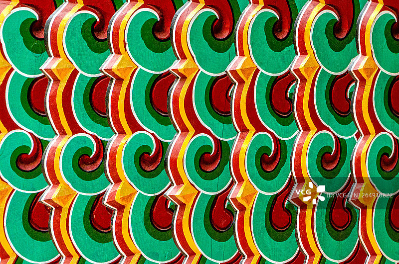 色彩鲜艳的韩国抽象画图片素材