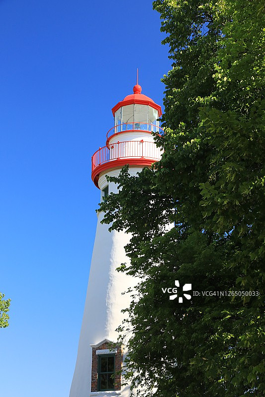 美国俄亥俄州大理石角灯塔图片素材