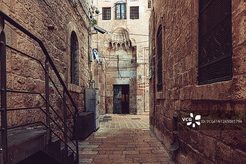 耶路撒冷老城小巷图片素材