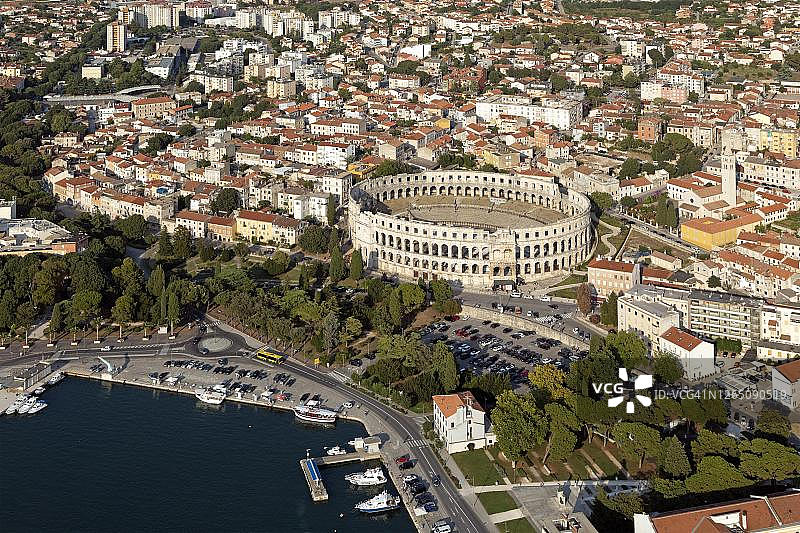 克罗地亚伊斯特拉普拉航拍图片素材