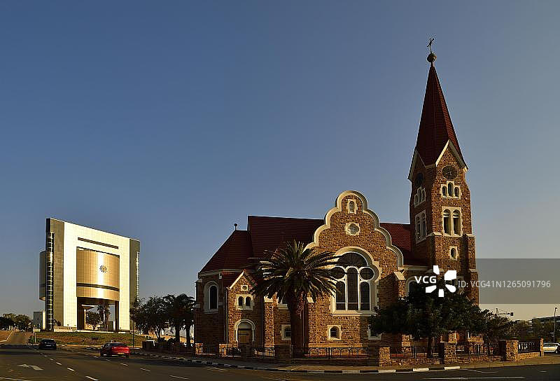 基督路德教堂与纳米比亚温得和克国家博物馆图片素材