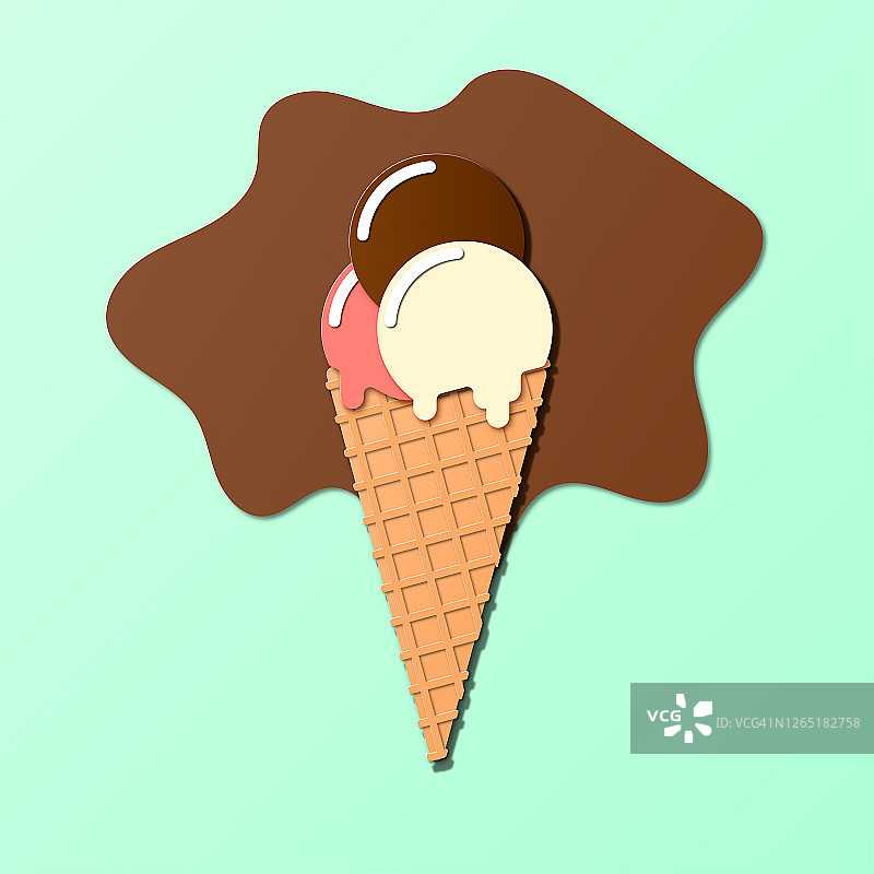 那不勒斯冰淇淋图片素材