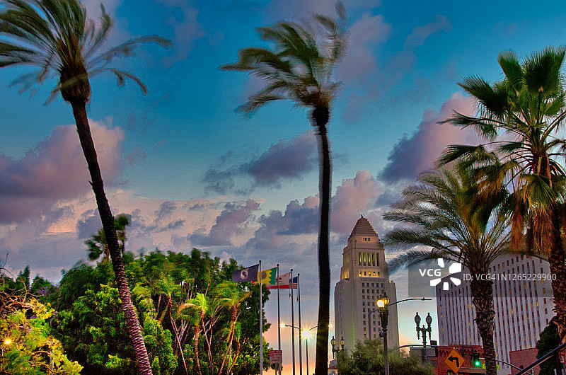 洛杉矶市政厅图片素材