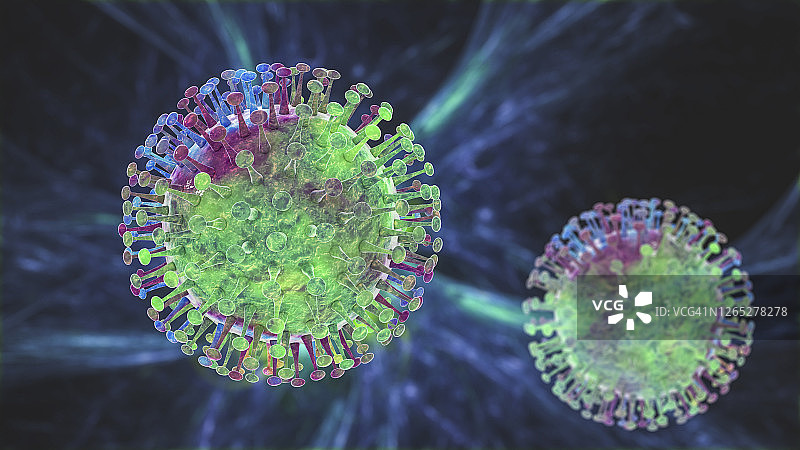 病毒颗粒插画图片素材