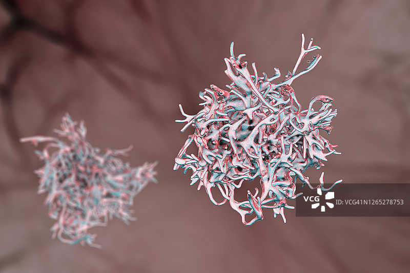 变形虫插画图片素材