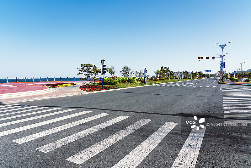 海边的道路图片素材
