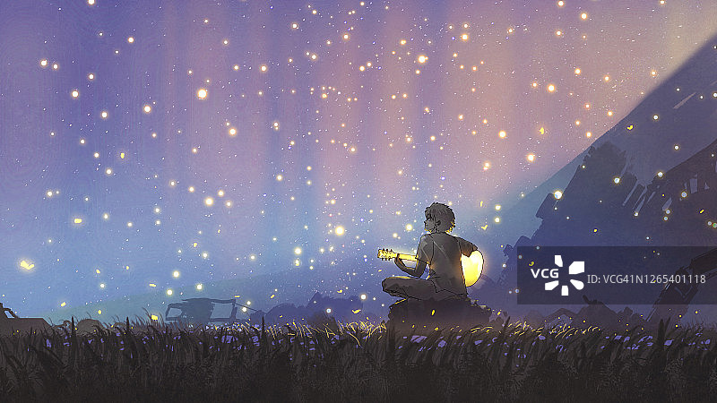 发光昆虫之歌图片素材